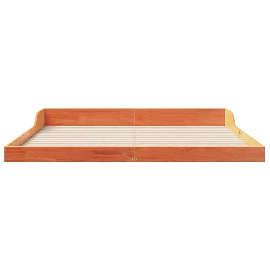 Bedframe Wasbruin 200 x 200 cm Grenenhout