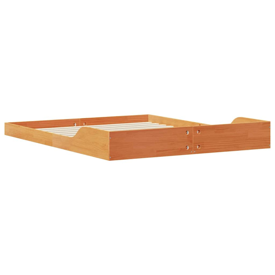 Bedframe Wasbruin 160 x 200 cm Massief grenenhout