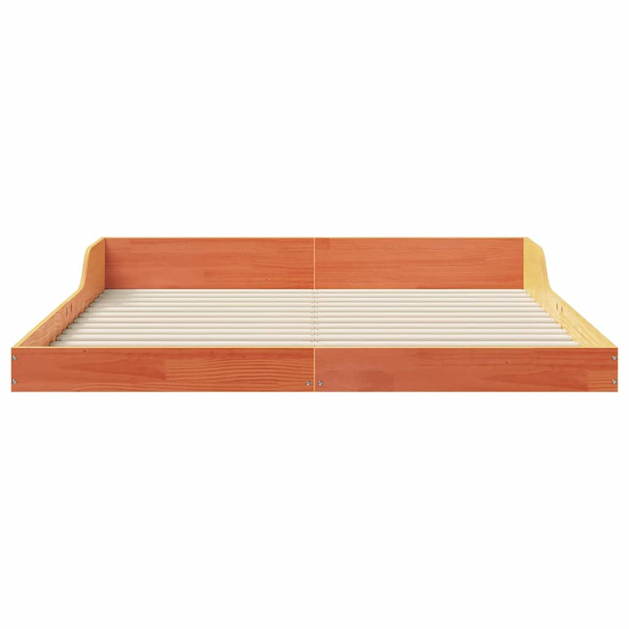 Bedframe Wasbruin 150 x 200 cm Massief grenenhout
