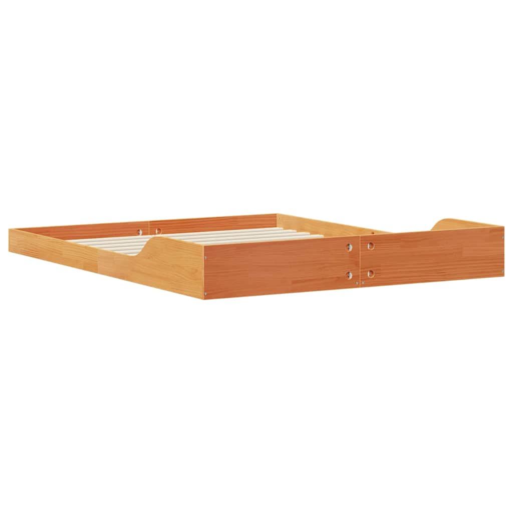 Bedframe Wasbruin 140 x 200 cm Massief grenenhout