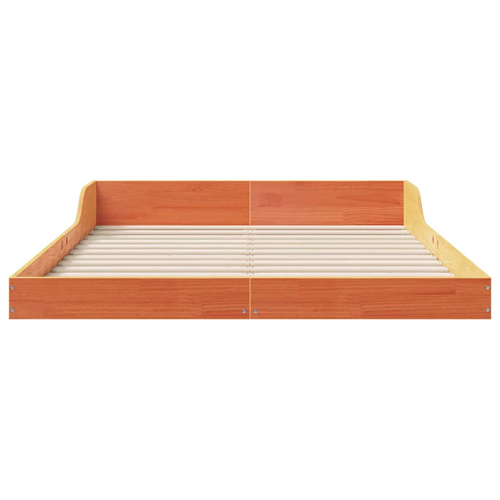 Bedframe Wasbruin 120 x 200 cm Massief grenenhout