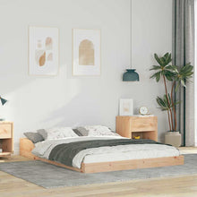 Bedframe Bruin 140 x 190 cm Massief grenenhout