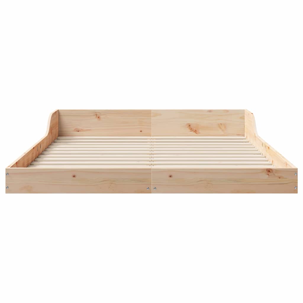 Bedframe Bruin 140 x 190 cm Massief grenenhout