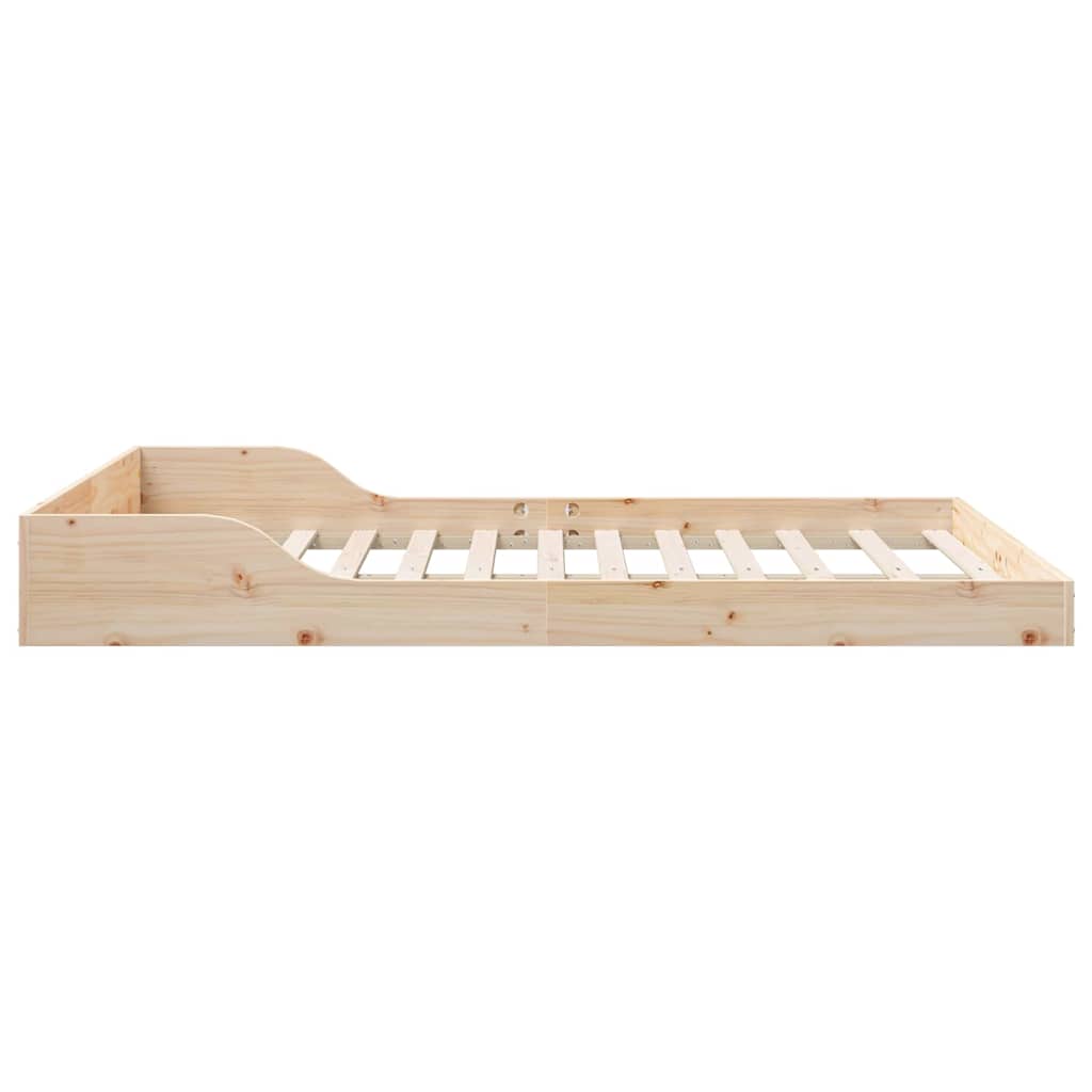 Bedframe Bruin 140 x 190 cm Massief grenenhout