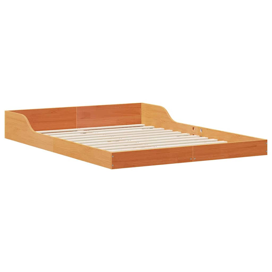Bedframe Wasbruin 135 x 190 cm Grenenhout