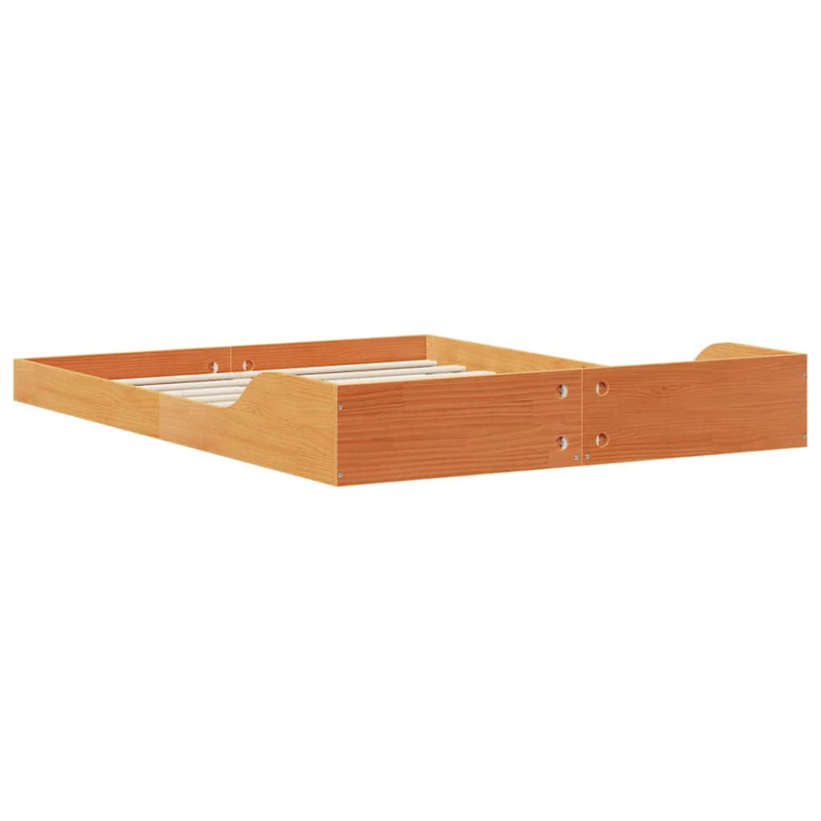 Bedframe Wasbruin 120 x 190 cm Massief grenenhout