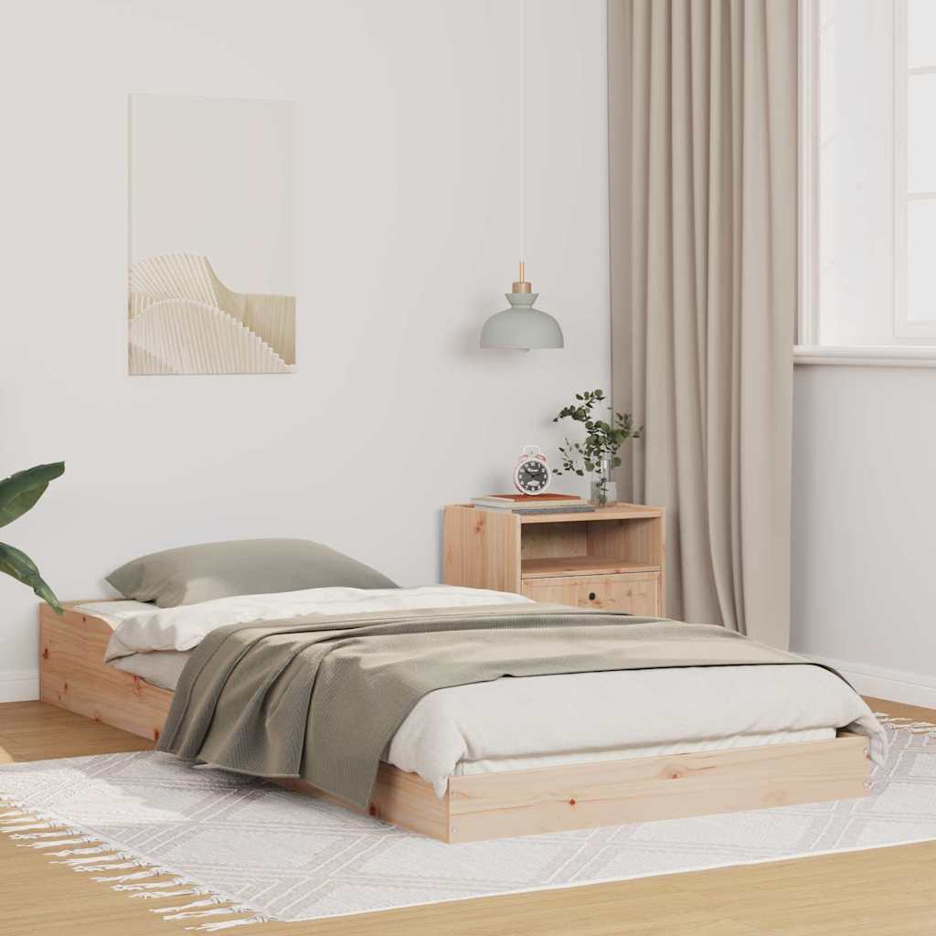 Bedframe Bruin 90 x 210 cm Massief grenenhout