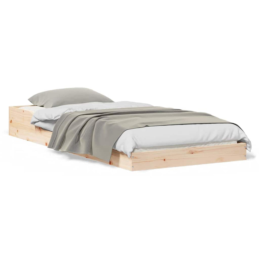 Bedframe Bruin 90 x 210 cm Massief grenenhout