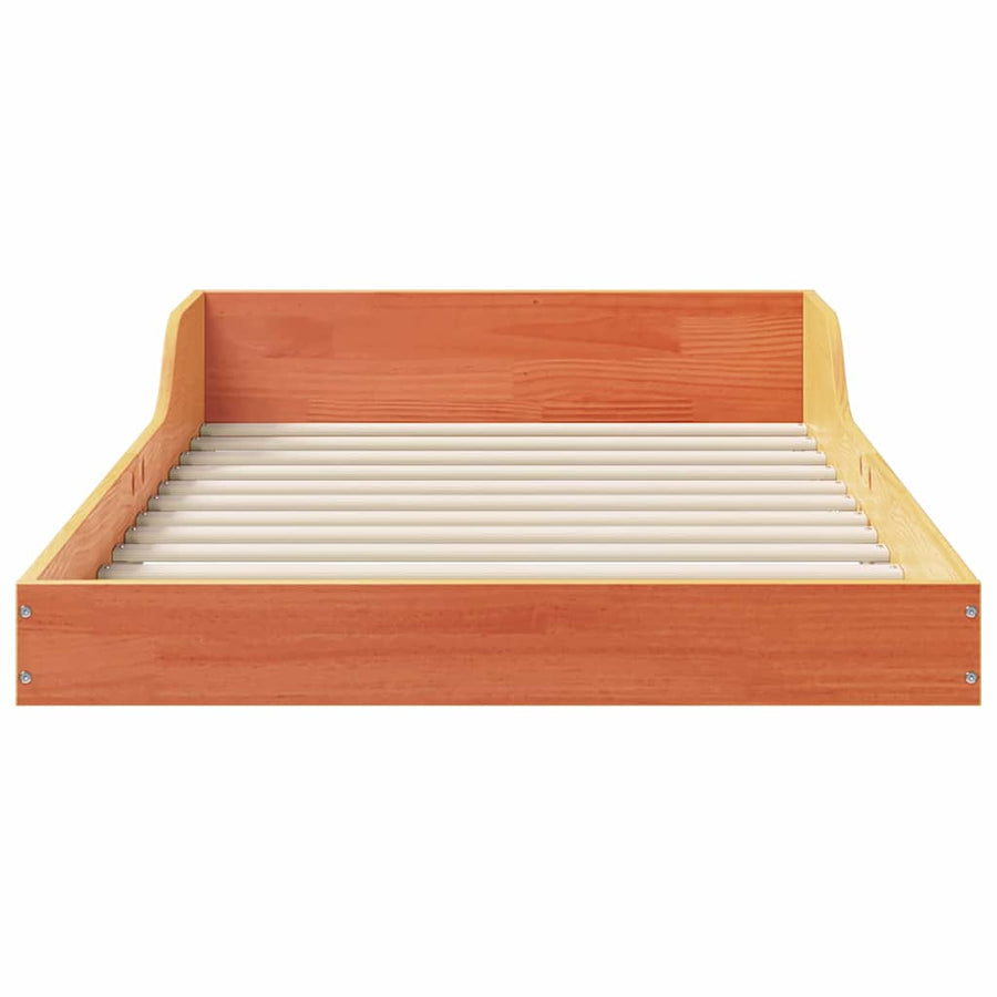 Bedframe Wasbruin 90 x 210 cm Massief grenenhout