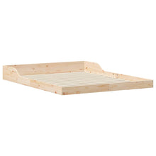 Bedframe Bruin 140 x 210 cm Massief grenenhout