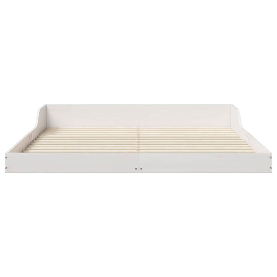 Bedframe Wit 140 x 210 cm Massief grenenhout