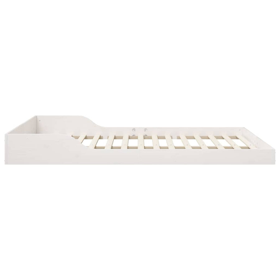 Bedframe Wit 140 x 210 cm Massief grenenhout