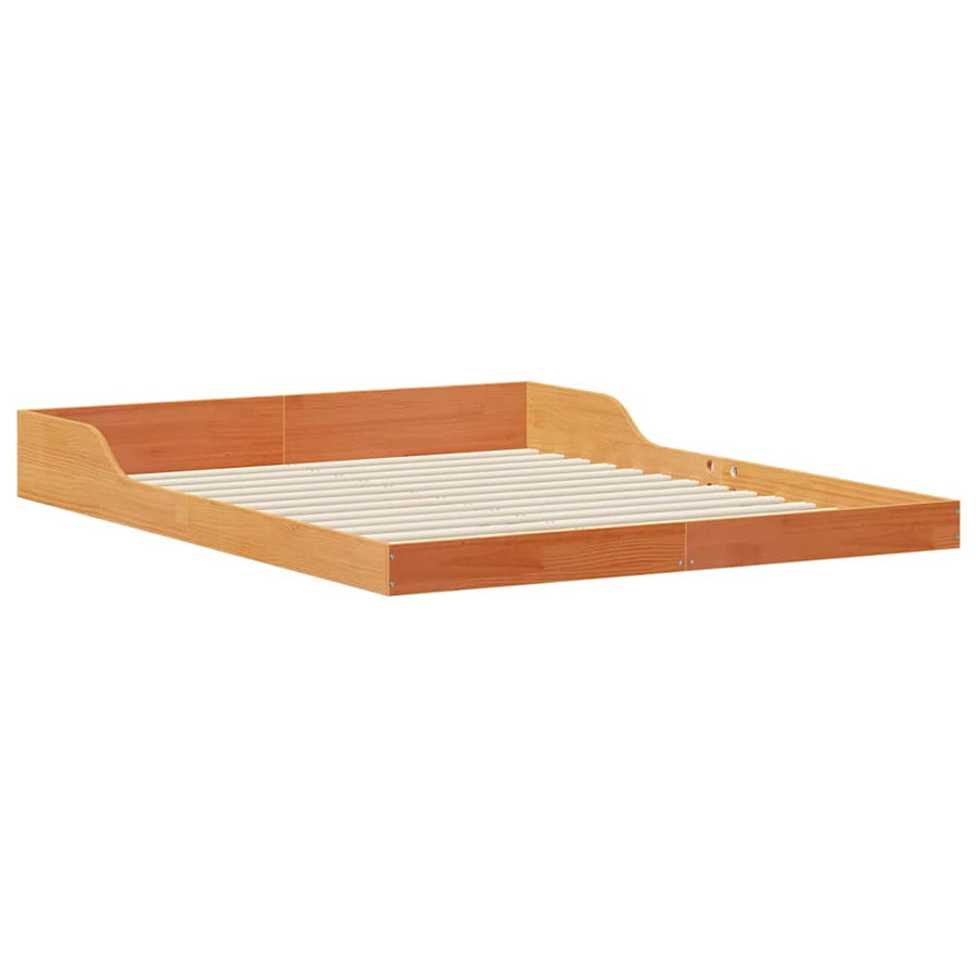 Bedframe Wasbruin 140 x 210 cm Massief grenenhout