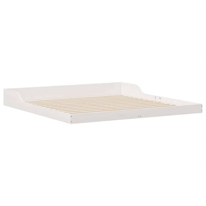 Bedframe Wit 180 x 210 cm Massief grenenhout