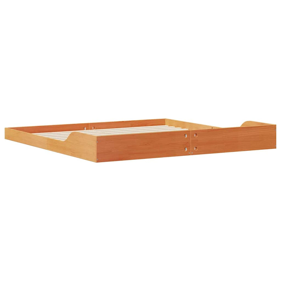 Bedframe Wasbruin 180 x 210 cm Massief grenenhout