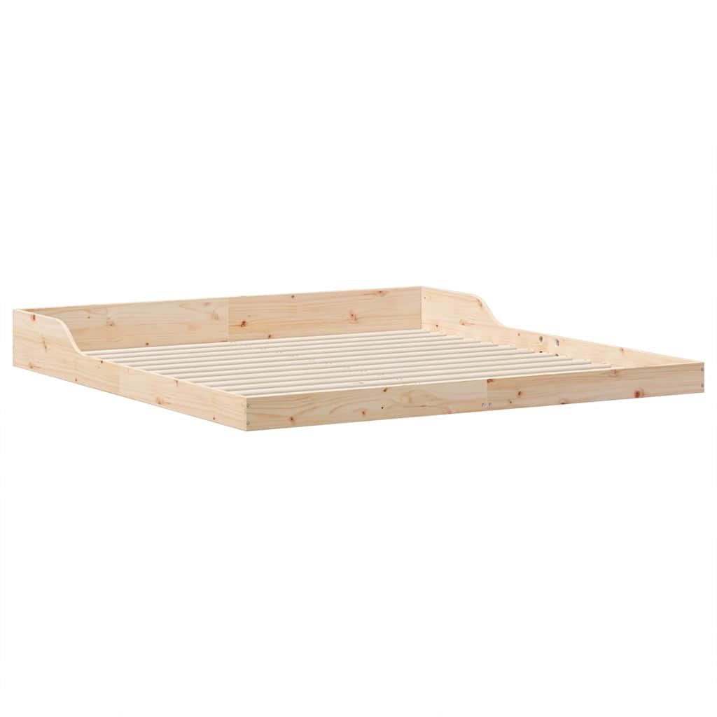 Bedframe Bruin 200 x 210 cm Massief grenenhout