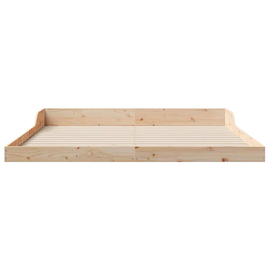 Bedframe Bruin 200 x 210 cm Massief grenenhout