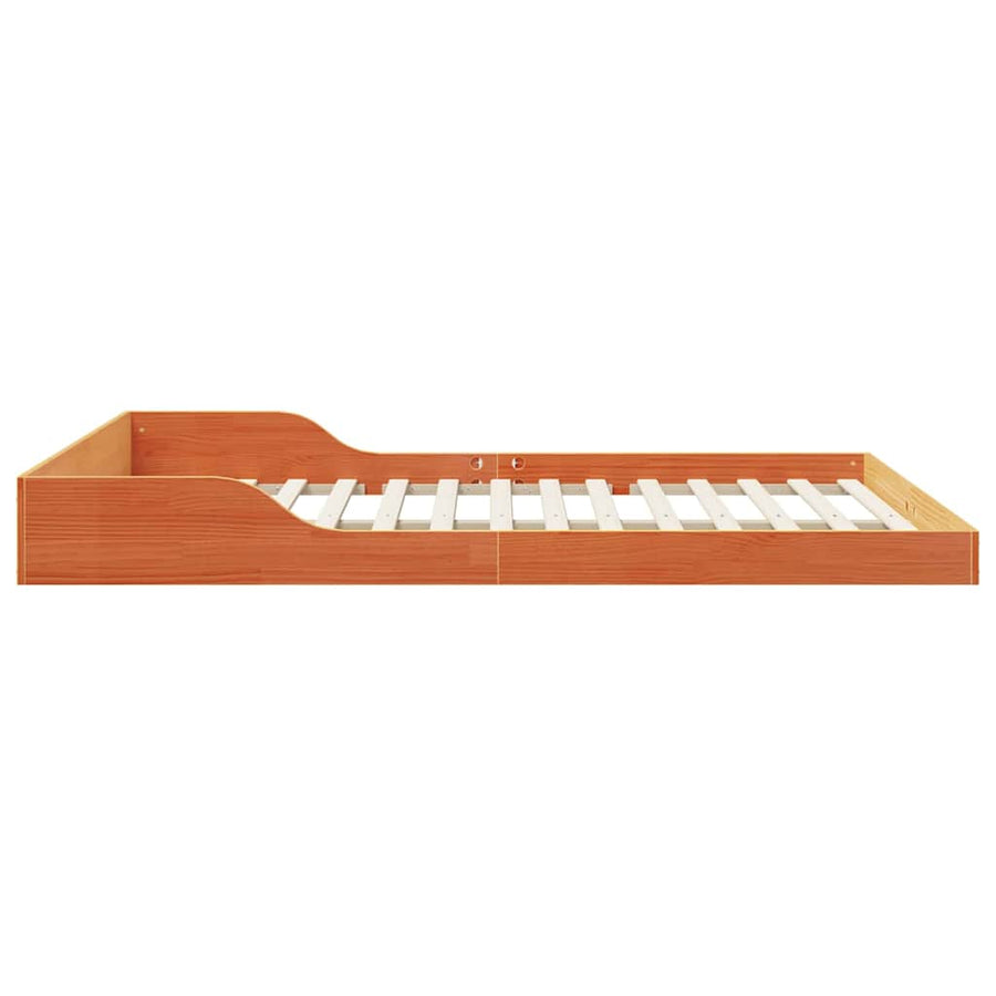 Bedframe Wasbruin 140 x 220 cm Massief grenenhout