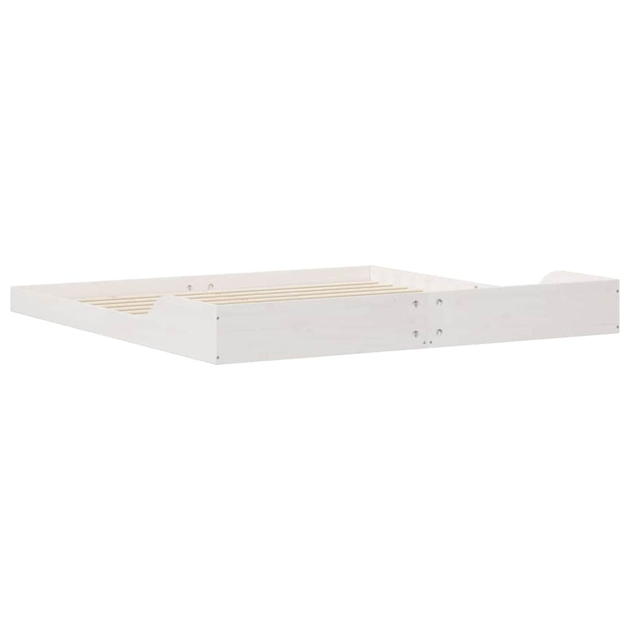 Bedframe Wit 180 x 220 cm Massief grenenhout