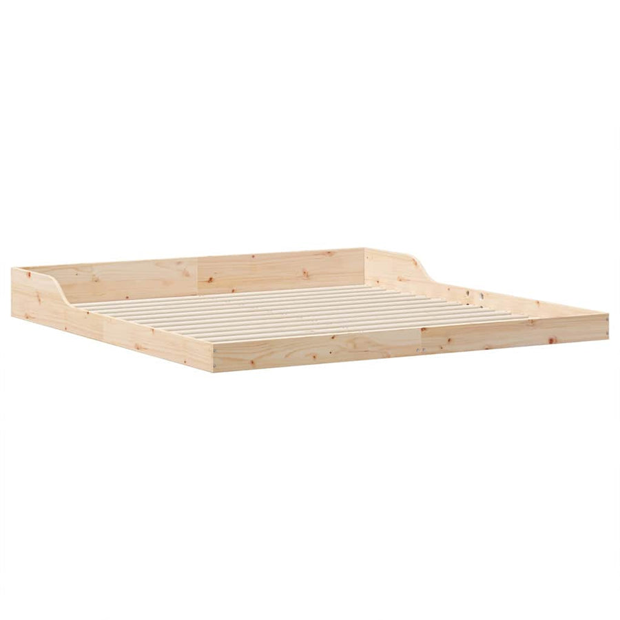 Bedframe Bruin 200 x 220 cm Massief grenenhout
