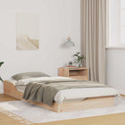 Bedframe 100x200 cm massief grenenhout bruin