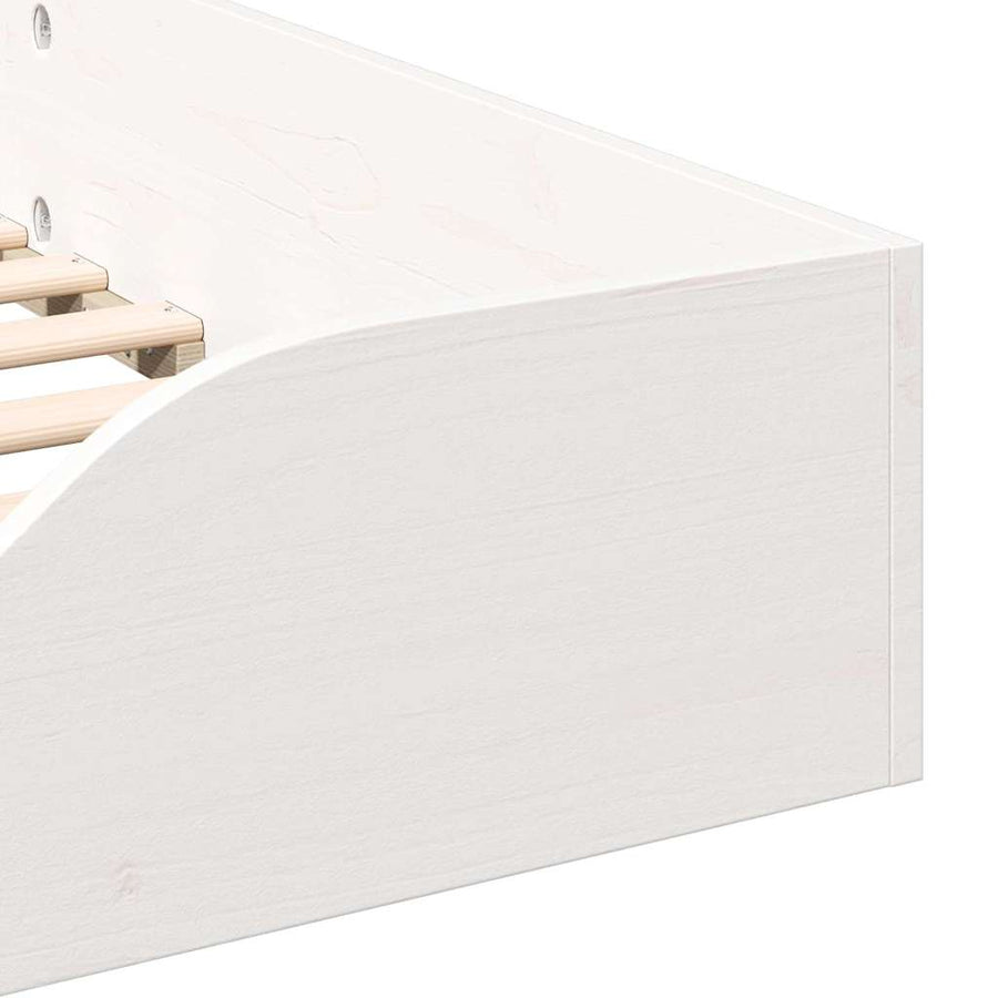 Bedframe Wit 100 x 200 cm Massief grenenhout