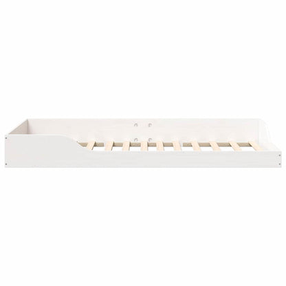Bedframe Wit 100 x 200 cm Massief grenenhout