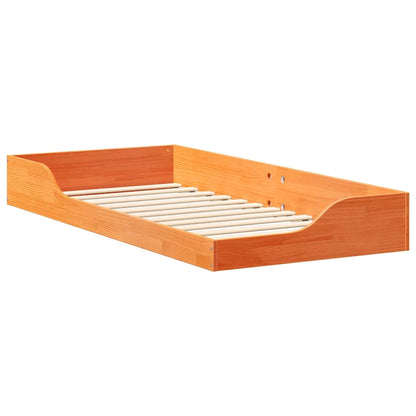 Bedframe Wasbruin 90 x 200 cm Massief grenenhout