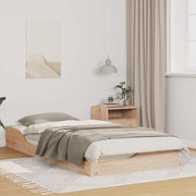 Bedframe 80x200 cm massief grenenhout bruin