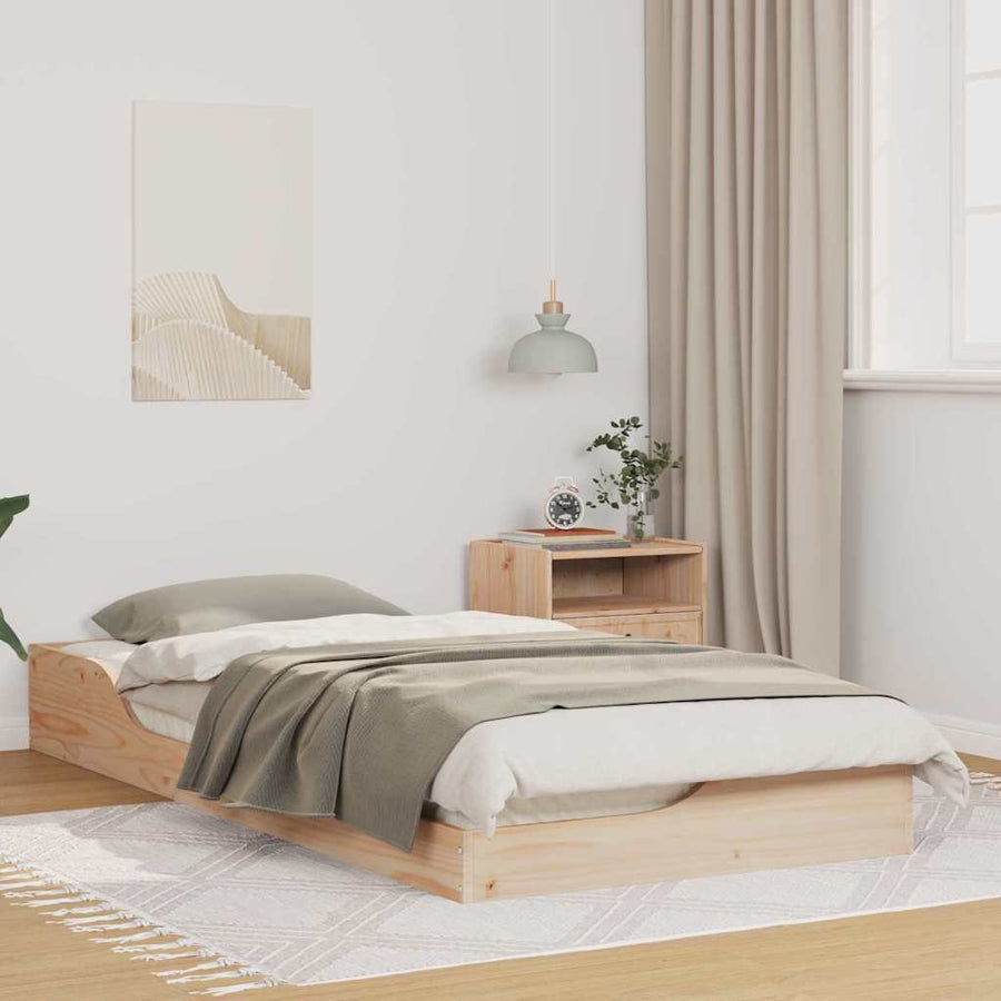 Bedframe Bruin 80 x 200 cm Massief grenenhout