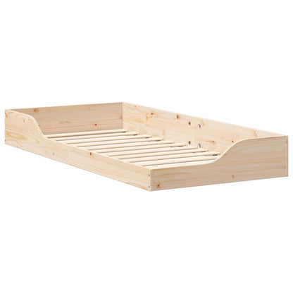 Bedframe Bruin 80 x 200 cm Massief grenenhout