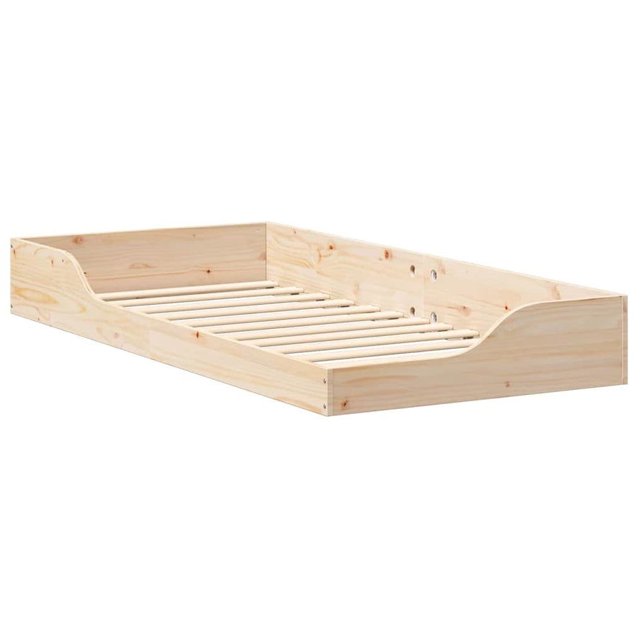 Bedframe Bruin 80 x 200 cm Massief grenenhout