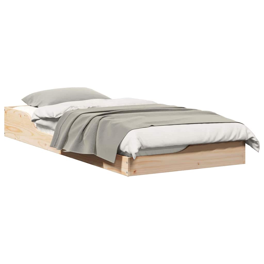 Bedframe Bruin 80 x 200 cm Massief grenenhout