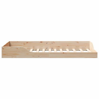 Bedframe Bruin 80 x 200 cm Massief grenenhout