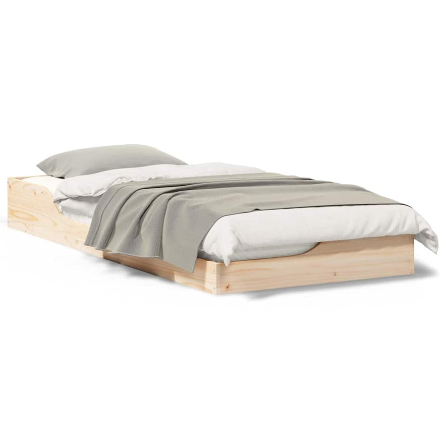 Bedframe Bruin 80 x 200 cm Massief grenenhout