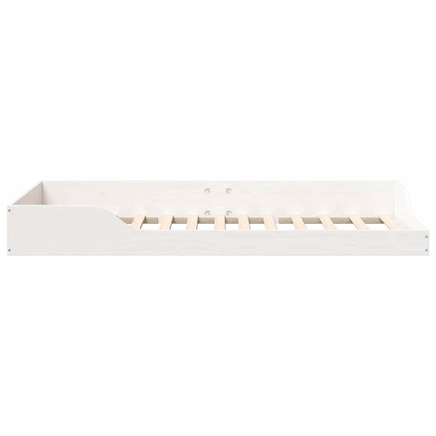 Bedframe Wit 80 x 200 cm Massief grenenhout
