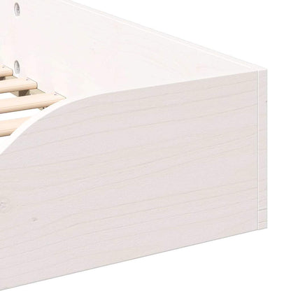 Bedframe Wit 90 x 190 cm Massief grenenhout