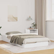 Bedframe 90x190 cm massief grenenhout wit