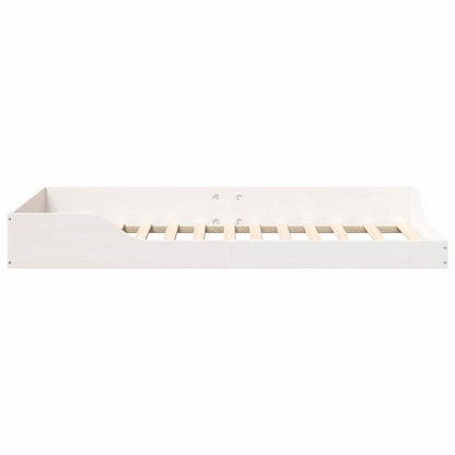 Bedframe Wit 90 x 190 cm Massief grenenhout