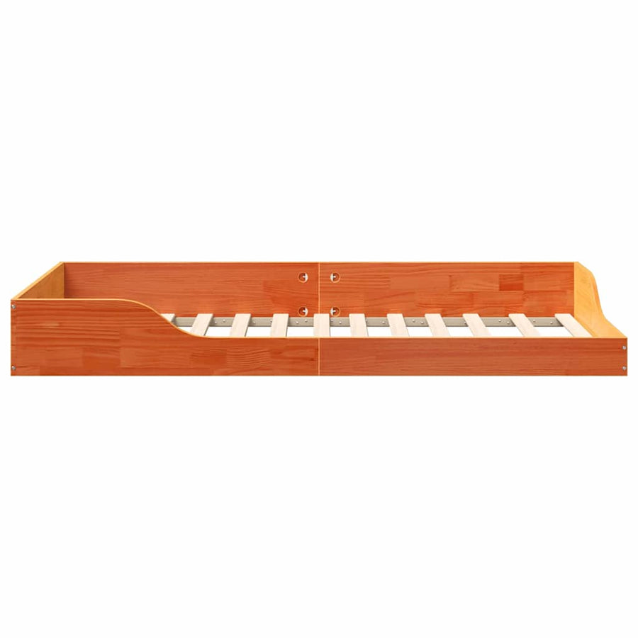 Bedframe Wasbruin 90 x 190 cm Massief grenenhout