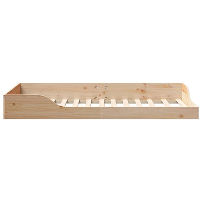 Bedframe Bruin 75 x 190 cm Massief grenenhout