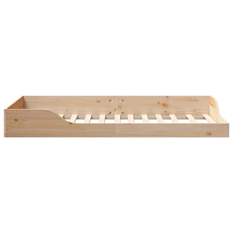 Bedframe Bruin 75 x 190 cm Massief grenenhout
