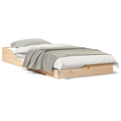 Bedframe Bruin 75 x 190 cm Massief grenenhout