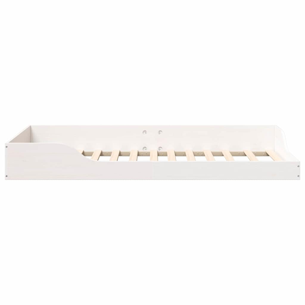 Bedframe Wit 75 x 190 cm Massief grenenhout