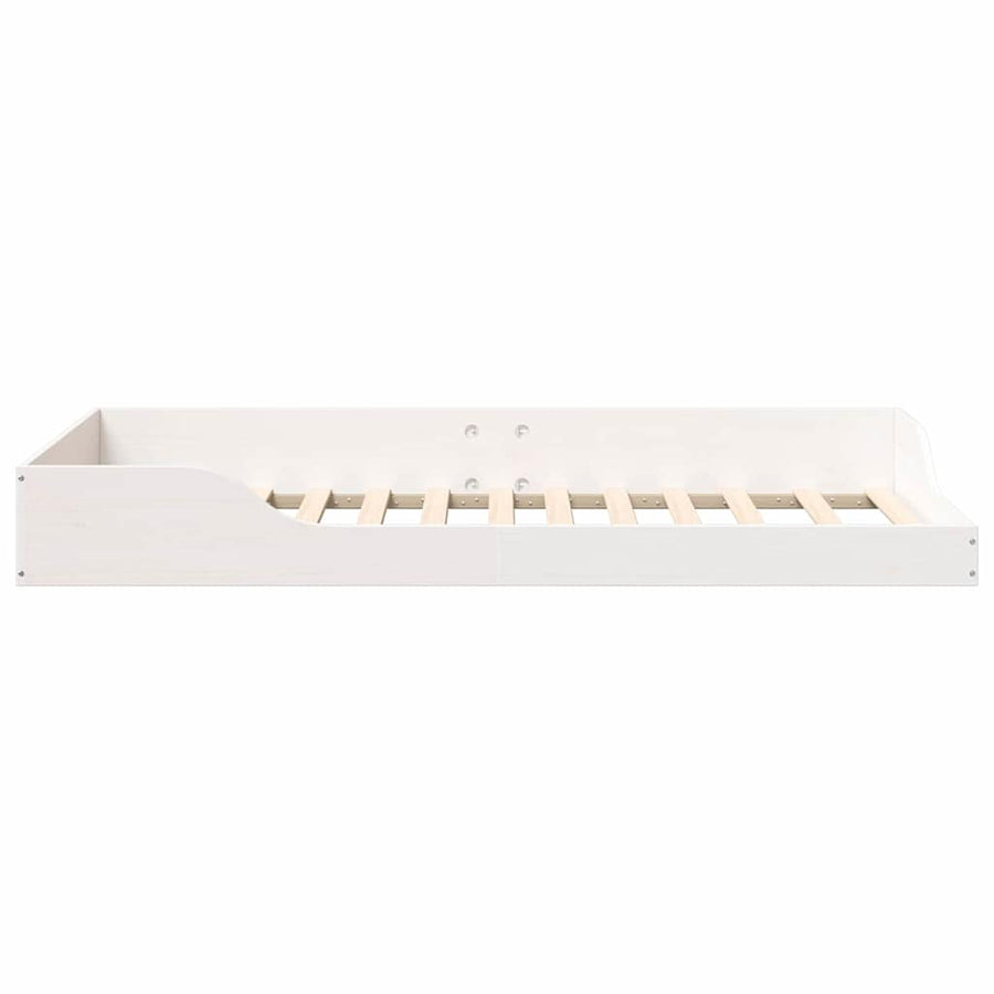 Bedframe Wit 75 x 190 cm Massief grenenhout