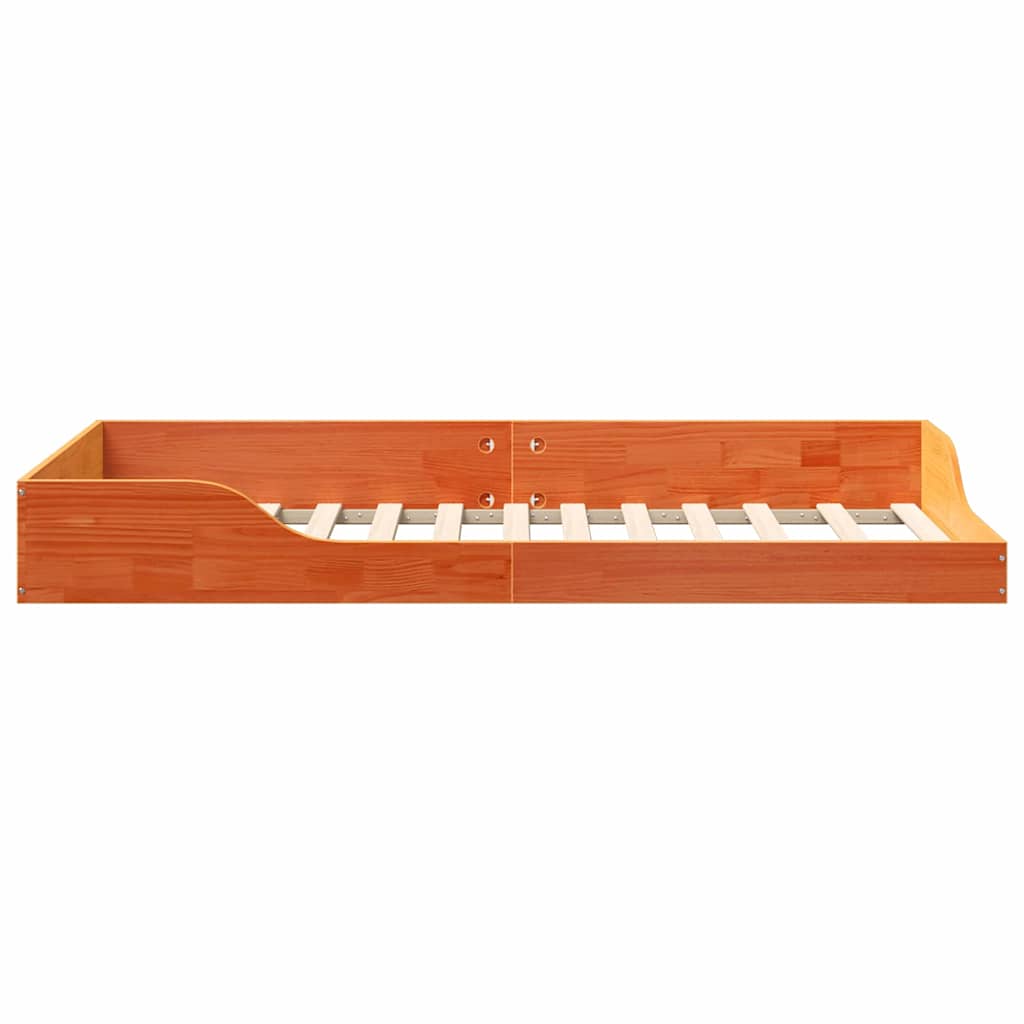 Bedframe Wasbruin 75 x 190 cm Massief grenenhout