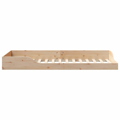 Bedframe Bruin 80 x 210 cm Massief grenenhout