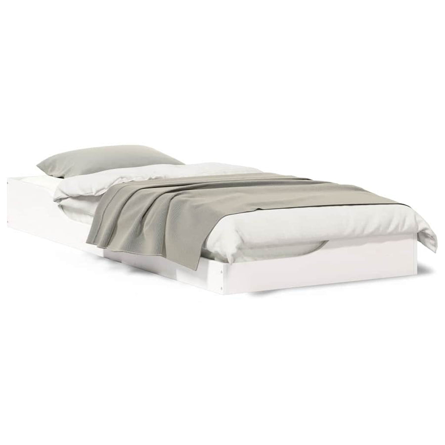 Bedframe Wit 80 x 210 cm Massief grenenhout