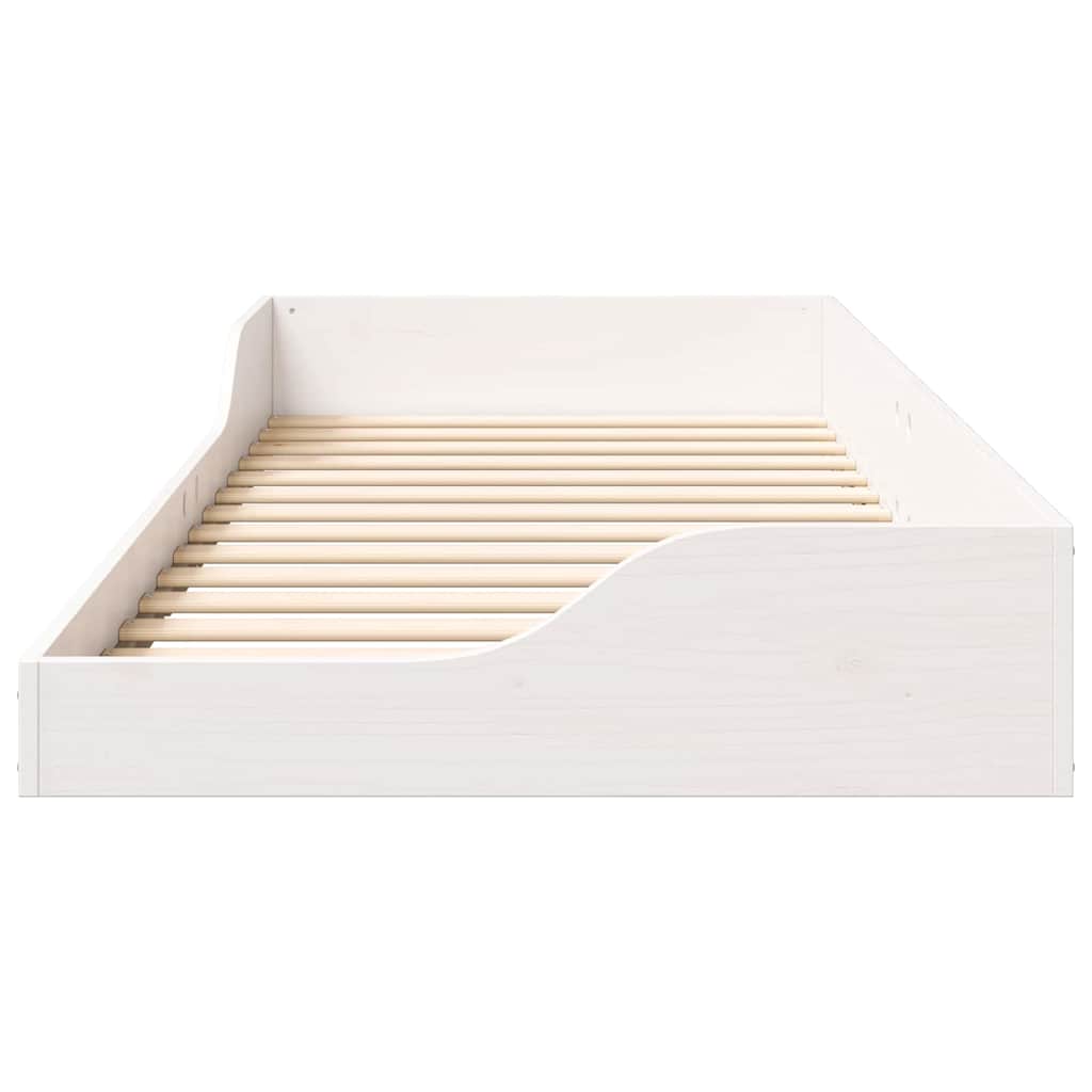 Bedframe Wit 90 x 210 cm Hout