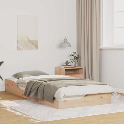 Bedframe Bruin 100 x 210 cm Massief grenenhout